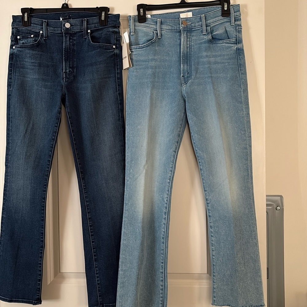 Bundle 2 pair Mother jeans Hustler and Insider Ankle !New!